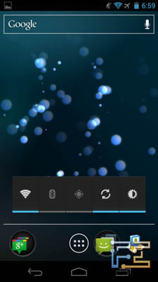 Рабочий стол на Galaxy Nexus