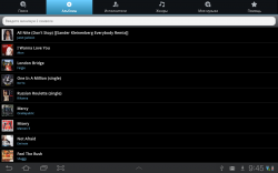 Музыкальный проигрыватель на Samsung Galaxy Tab 7.7