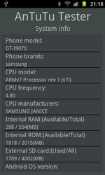 Samsung GT-i9070 Galaxy S Advance