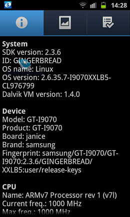 Samsung Galaxy S Advance i9070