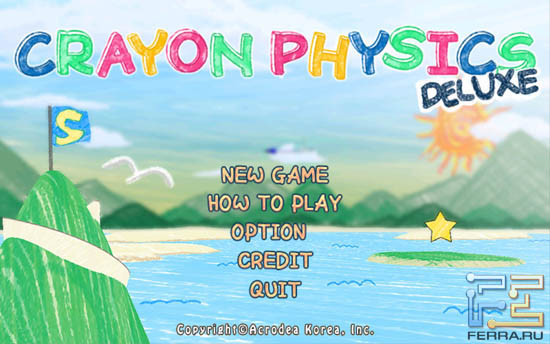 Игра Crayon Physics на Samsung Galaxy Note