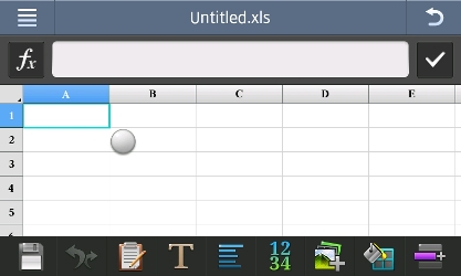 Excel Samsung Wave 3.