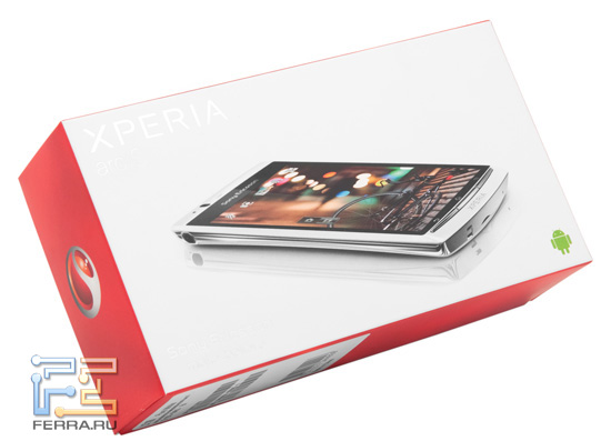 Коробка с Sony Ericsson Xperia Arc S