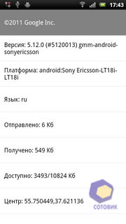 Sony Ericsson Xperia arc S LT18i