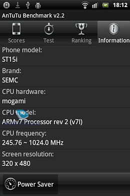 Sony Ericsson Xperia mini ST15i