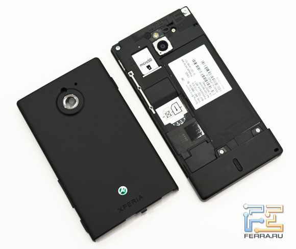 В Sony Xperia Sola есть слот для карт памяти microSD