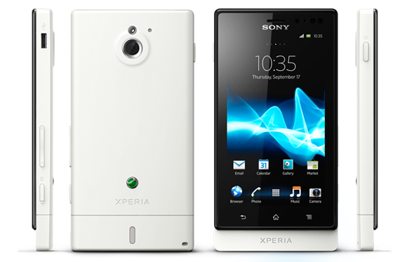 Sony Xperia Sola в белом цвете