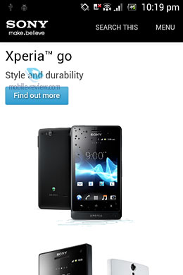 Sony Xperia miro ST23i. Первый взгляд