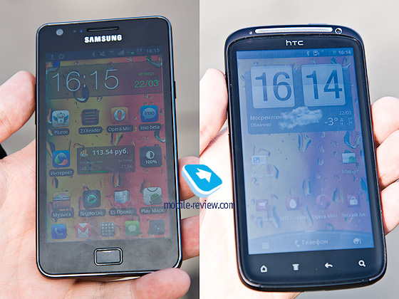 Samsung Galaxy S II vs HTC Sensation