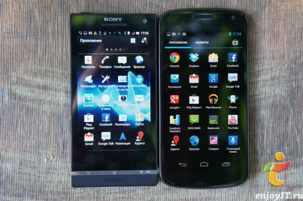 Sony Xperia S vs Samsung Galaxy Nexus