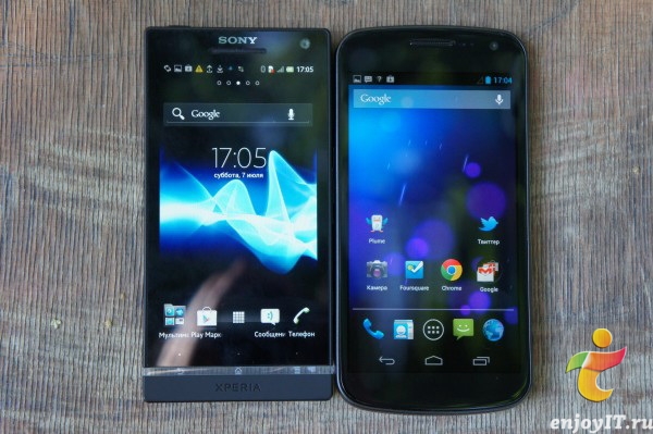 Sony Xperia S vs Samsung Galaxy Nexus